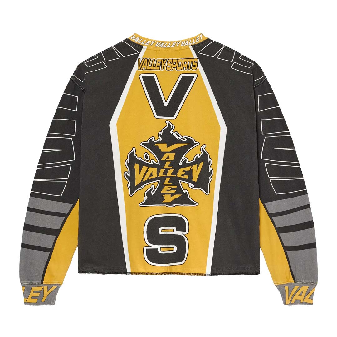 Vale Forever VS Racing Long Sleeve Yellow Black by Vale Forever - NWAHype No.1 for streetwear T-Shirts in USA