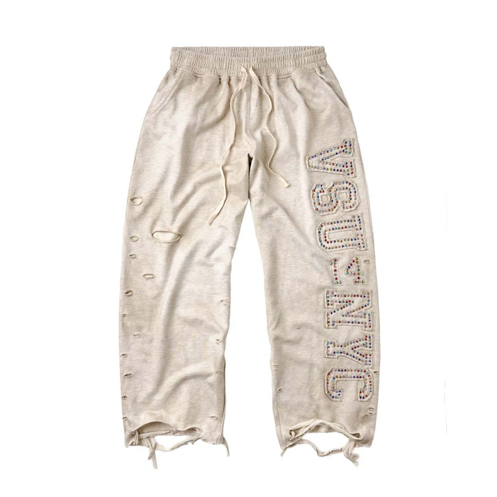 Vale Forever VSU NYC Distressed Sweatpants Grey by Vale Forever - NWAHYPE No.1 for streetwear Pants in USA