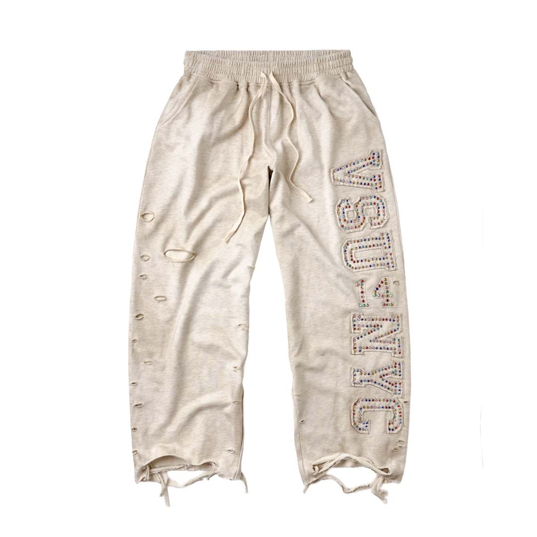 Vale Forever VSU NYC Distressed Sweatpants Grey by Vale Forever - NWAHYPE No.1 for streetwear Pants in USA