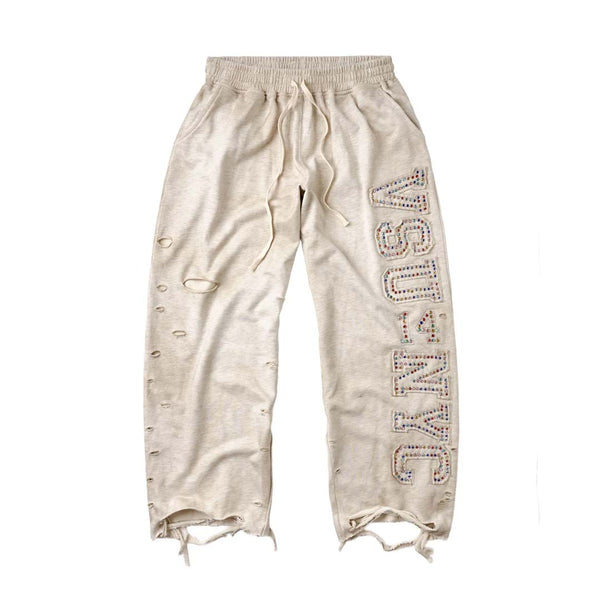 Vale Forever VSU NYC Distressed Sweatpants Grey by Vale Forever - NWAHYPE No.1 for streetwear Pants in USA