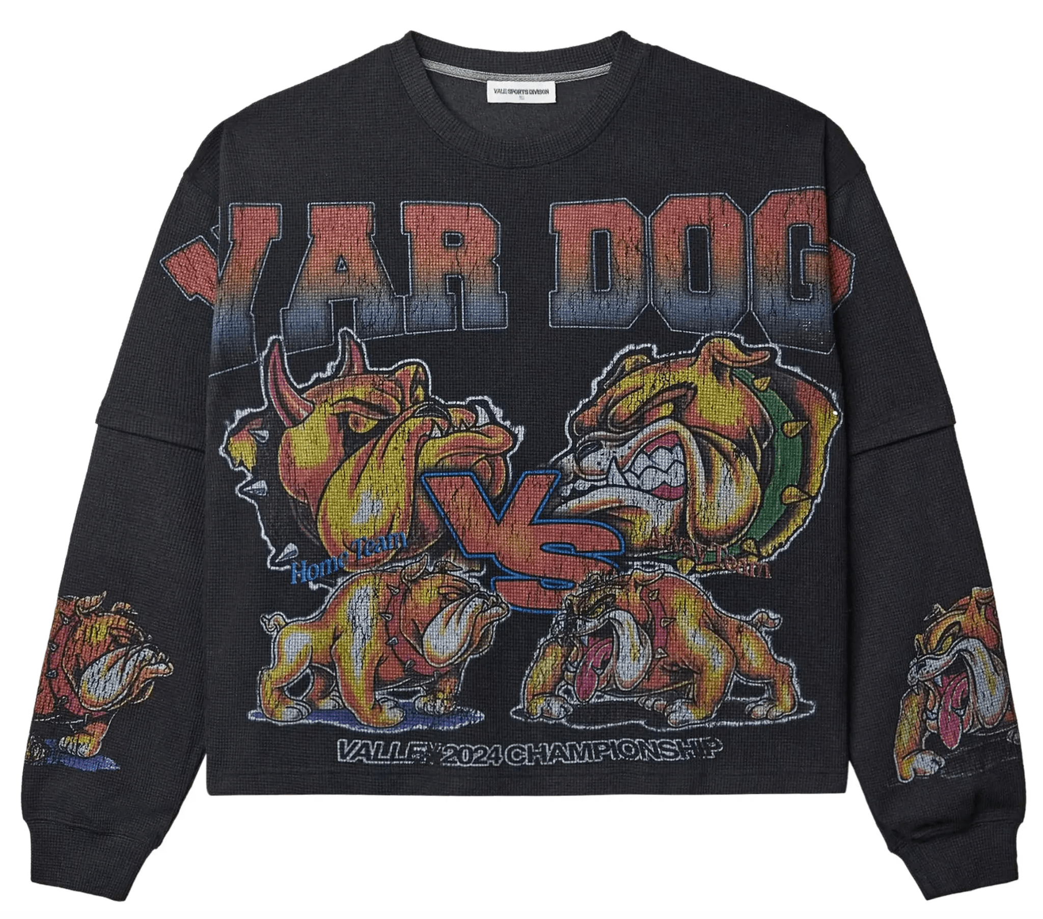 Vale Forever War Dog Thermal Tee 'Black/Multicolor' by Vale Forever - NWAHype No.1 for streetwear T-Shirts in USA