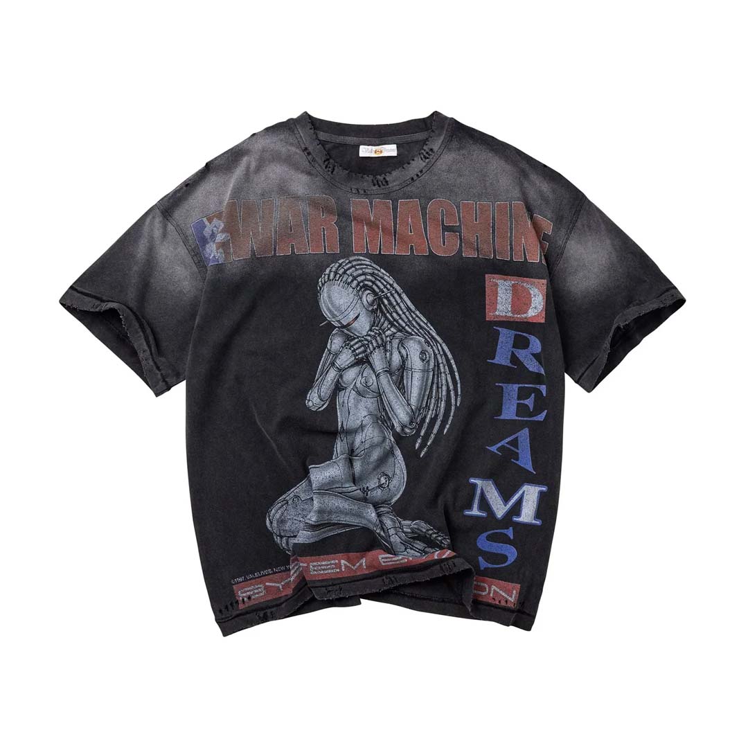 Vale Forever War Machine Faded Black Tee by Vale Forever - NWAHYPE No.1 for streetwear T-Shirts in USA