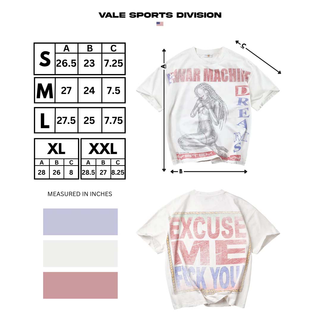 Vale Forever War Machine White Tee by Vale Forever - NWAHYPE No.1 for streetwear T-Shirts in USA