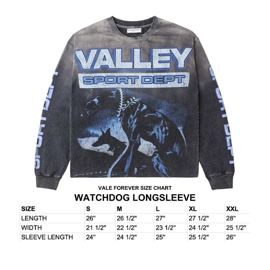 Vale Forever Watchdog Long Sleeve Tee Black by Vale Forever - NWAHYPE No.1 for streetwear T-Shirts in USA
