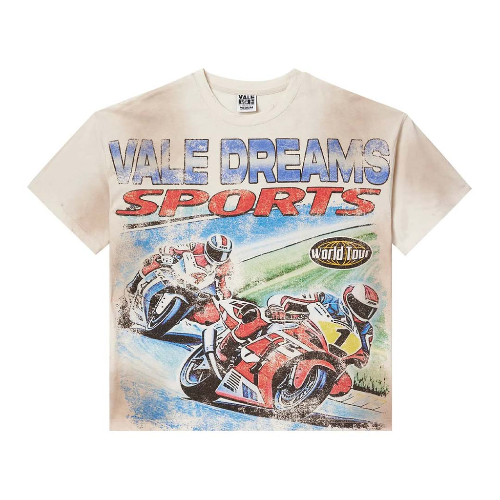 Vale Forever White Motocroxxx Tee Cream by Vale Forever - NWAHYPE No.1 for streetwear T-Shirts in USA