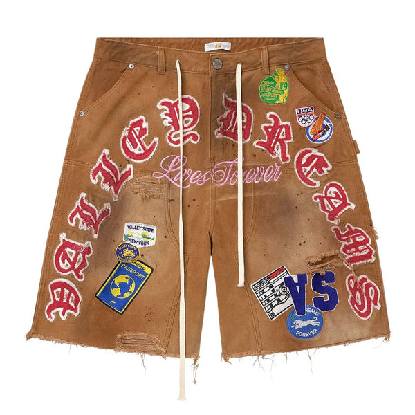 Vale Forever Workshop Jean Shorts Brown by Vale Forever - NWAHYPE No.1 for streetwear Shorts in USA