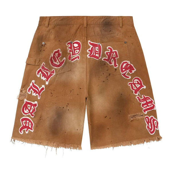 Vale Forever Workshop Jean Shorts Brown by Vale Forever - NWAHYPE No.1 for streetwear Shorts in USA