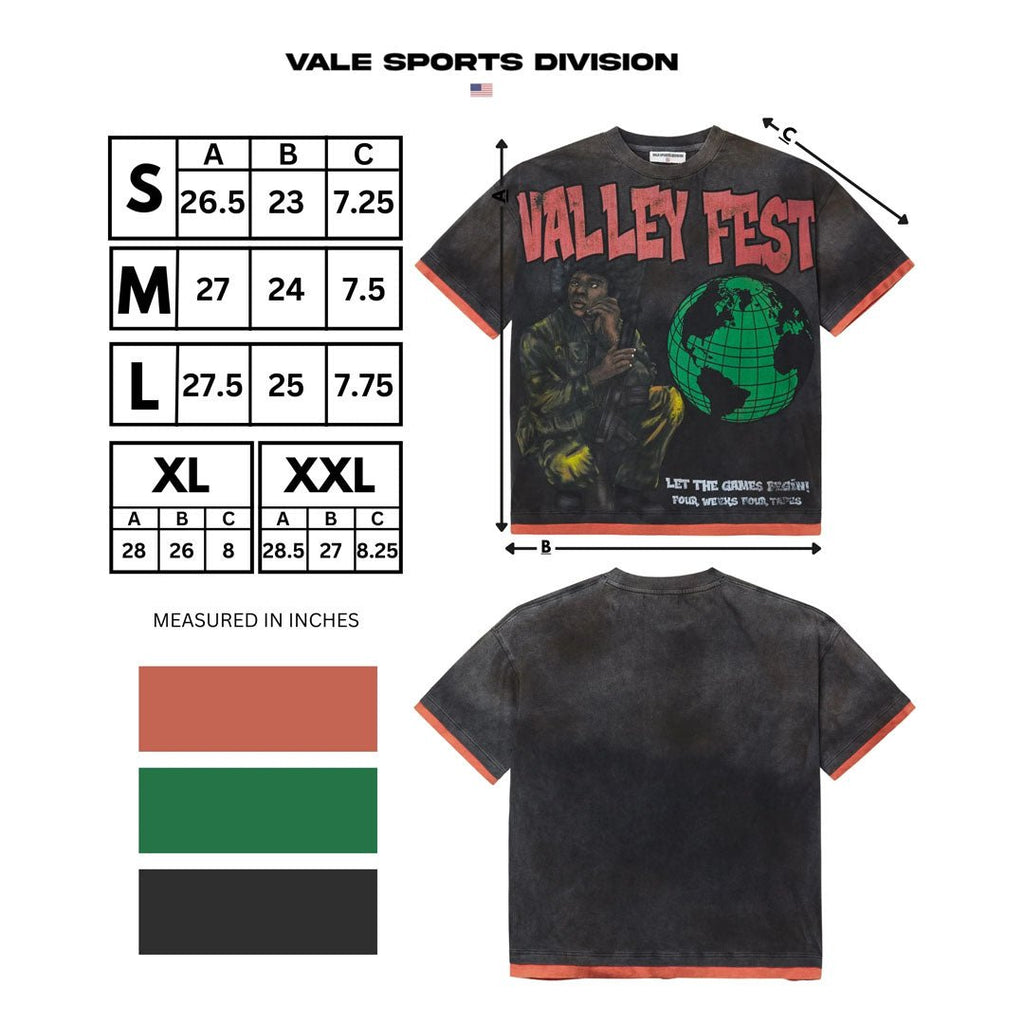 Vale Recon Tee Faded Black Red by Vale Forever - NWAHype 1 for streetwear T-Shirts in USA