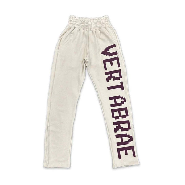 Vertabrae C - 2 Sweatpants Cream/Burgundy by Vertabrae - NWAHYPE No.1 for streetwear Pants in USA