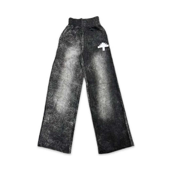 Vertabrae C - 7 Washed Black Faded Sweatpants by Vertabrae - NWAHYPE No.1 for streetwear Pants in USA