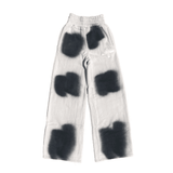 Vertabrae Cream Black Spotted Sweatpants by Vertabrae - NWAHype 1 for streetwear Pants in USA