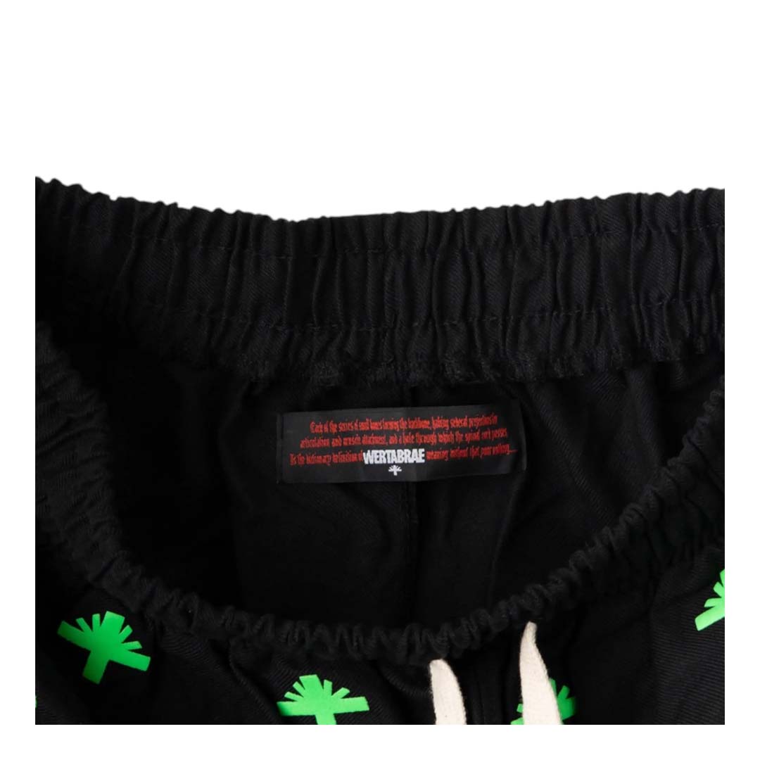 Vertabrae Everyday Logo Sweatpants Black Neon Green by Vertabrae - NWAHype 1 for streetwear Pants in USA