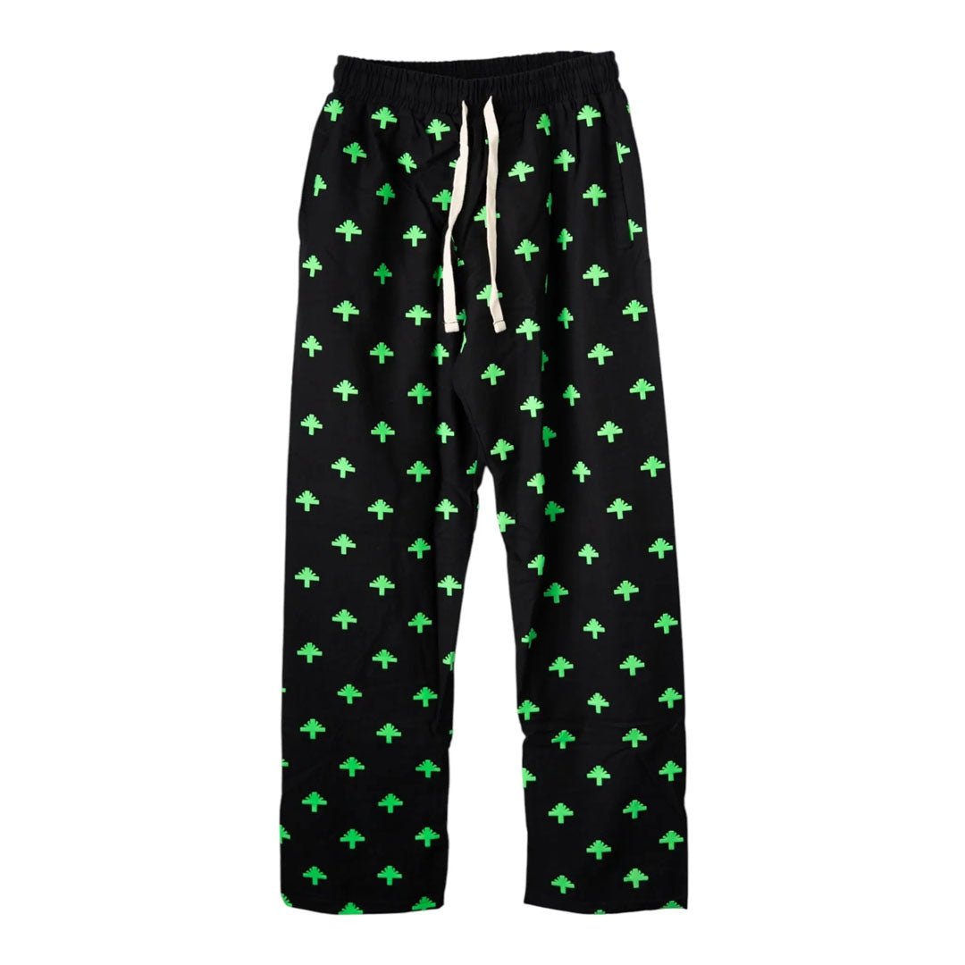 Vertabrae Everyday Logo Sweatpants Black Neon Green by Vertabrae - NWAHype 1 for streetwear Pants in USA