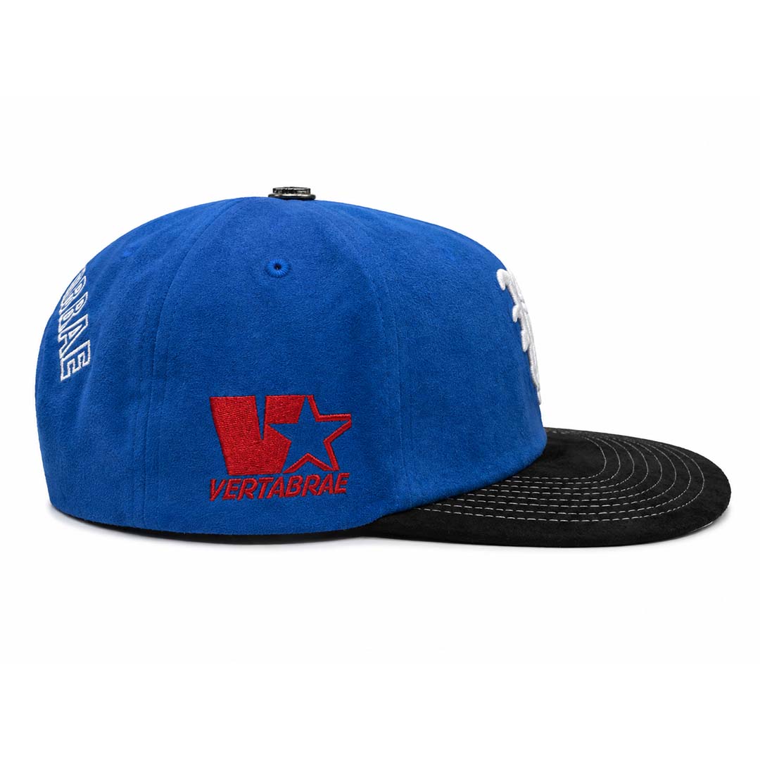 Vertabrae Royal Blue Black Suede Snapback Hat by Vertabrae - NWAHYPE No.1 for streetwear Hats in USA