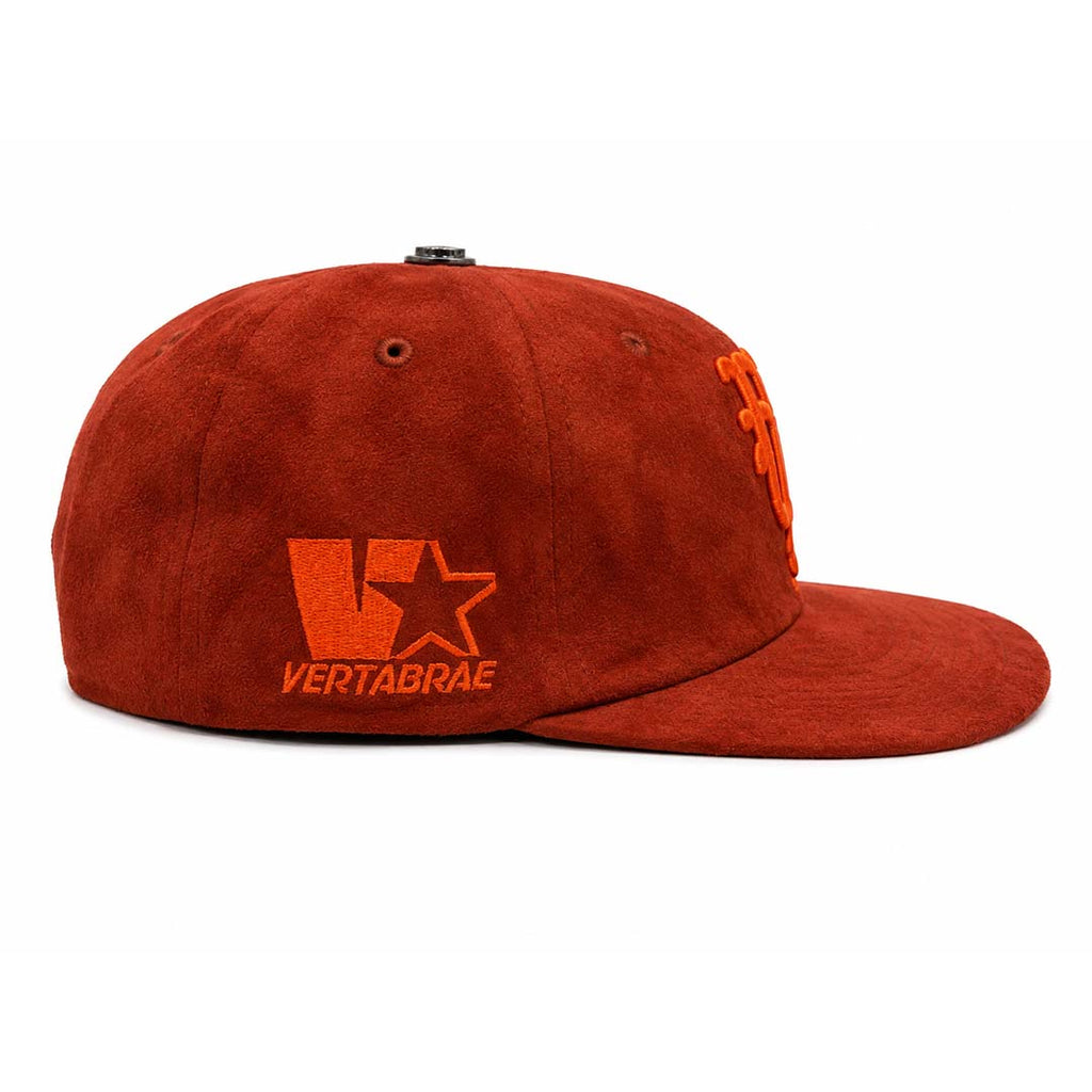 Vertabrae Rust Suede Snapback Hat Red Orange by Vertabrae - NWAHYPE No.1 for streetwear Hats in USA
