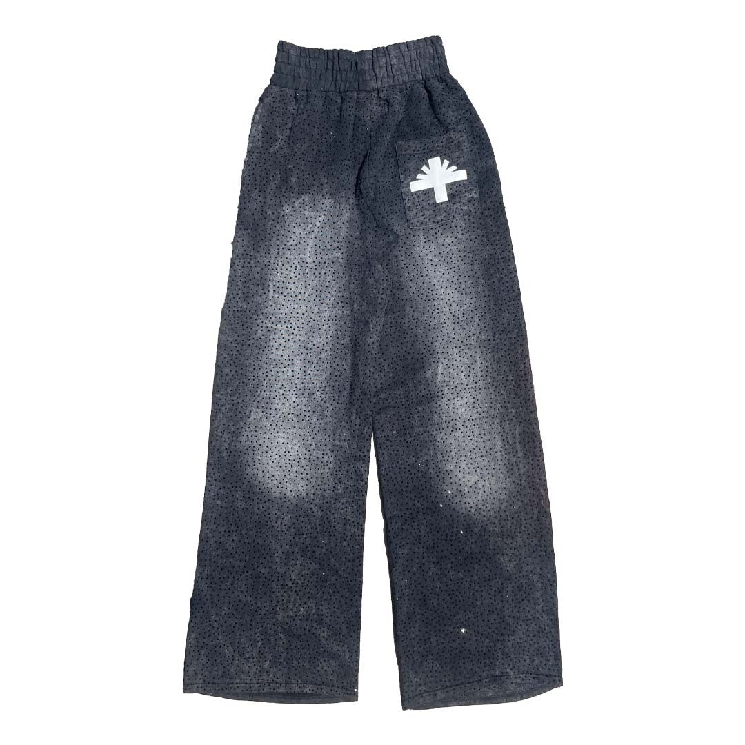 Vertabrae Sweatpants Crystalized Faded Black/White by Vertabrae - NWAHype 1 for streetwear Pants in USA