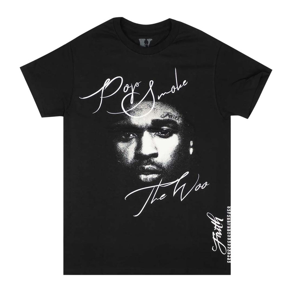 Vlone Pop Smoke Black Faith Tee by Vlone - NWAHYPE No.1 for streetwear T-Shirts in USA