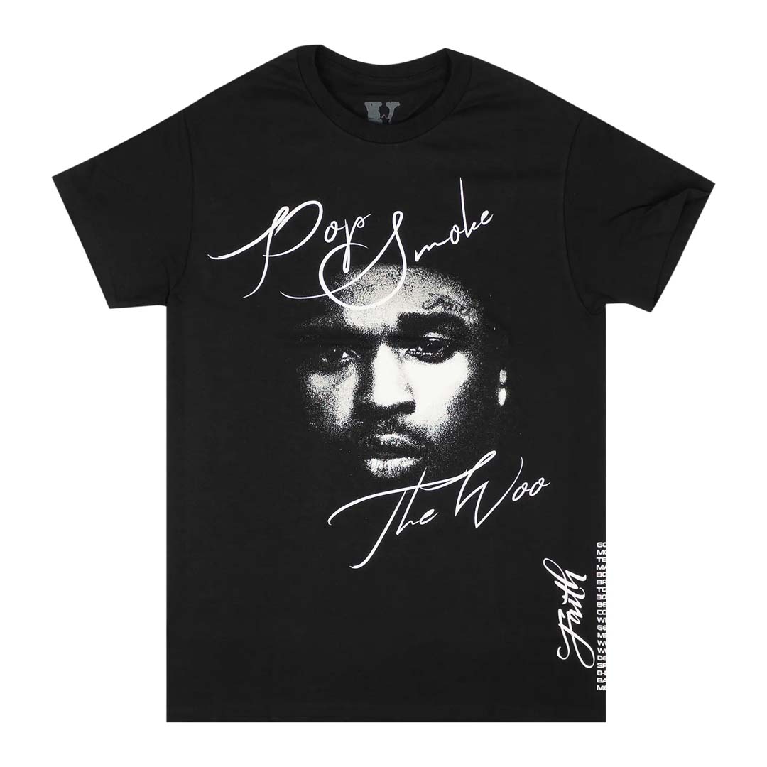 Vlone Pop Smoke Black Faith Tee by Vlone - NWAHYPE No.1 for streetwear T-Shirts in USA