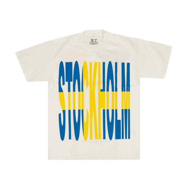Vlone Stockholm Sweden Tee White by Vlone - NWAHYPE No.1 for streetwear T-Shirts in USA