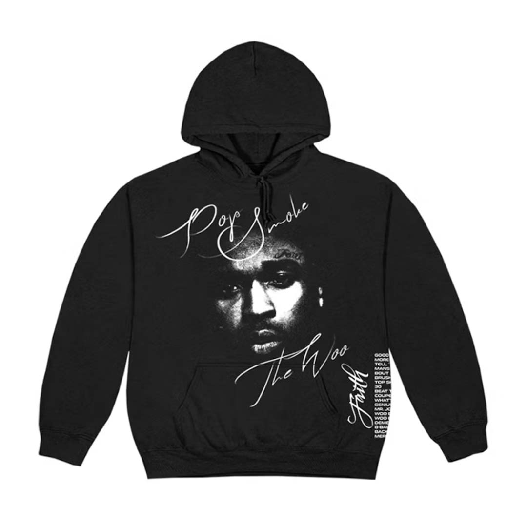 Vlone x Pop Smoke Faith Hoodie Black by Vlone - NWAHype 1 for streetwear Hoodies in USA