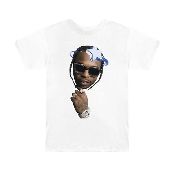 Vlone x Pop Smoke Halo Tee White by Vlone - NWAHYPE No.1 for streetwear T-Shirts in USA