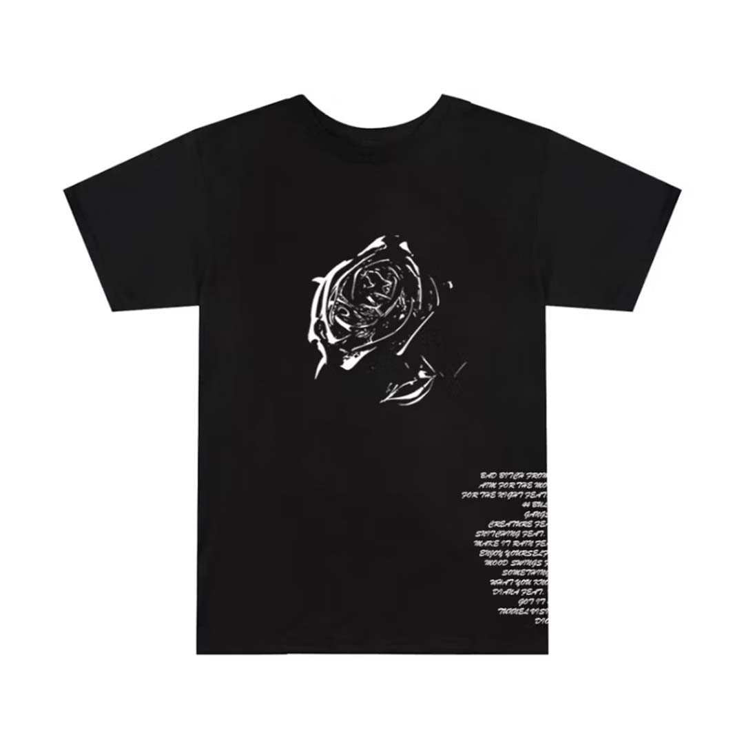 Vlone x Pop Smoke Tracklist Tee Black by Vlone - NWAHype 1 for streetwear T-Shirts in USA
