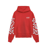 Amiri Bones Stacked Hoodie Red