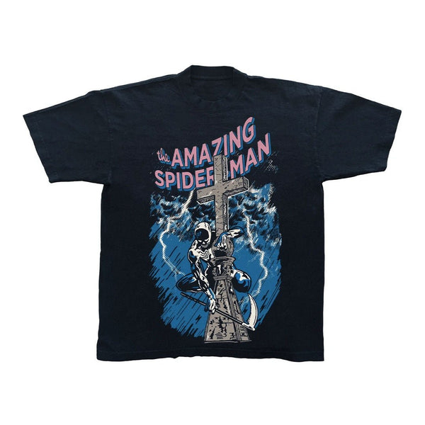 Warren Lotas Amazing Spiderman Tee Black by Warren Lotas - NWAHYPE No.1 for streetwear T-Shirts in USA