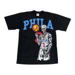 Warren Lotas Philadelphia 76ers Iverson Black Tee by Warren Lotas - NWAHype 1 for streetwear T-Shirts in USA
