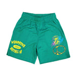 Warren Lotas Woodstock Mesh Green Shorts by Warren Lotas - NWAHype No.1 for streetwear Shorts in USA