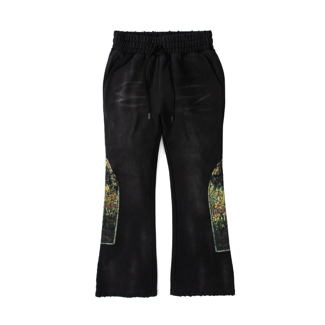 Who Decides War Faded Black Coal Sweatpants by Who Decides War - NWAHype 1 for streetwear Pants in USA