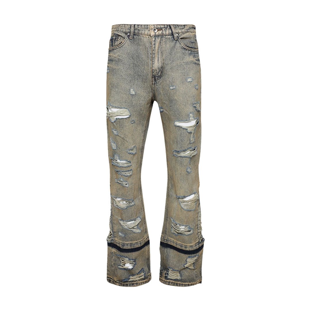 Who Decides War Gnarly Rust Jeans Denim by Who Decides War - NWAHype 1 for streetwear Pants in USA