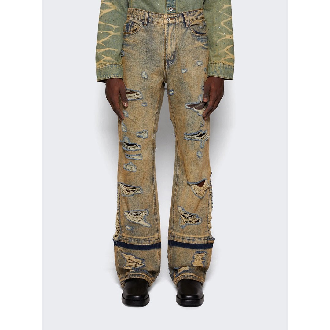 Who Decides War Gnarly Rust Jeans Denim by Who Decides War - NWAHype 1 for streetwear Pants in USA