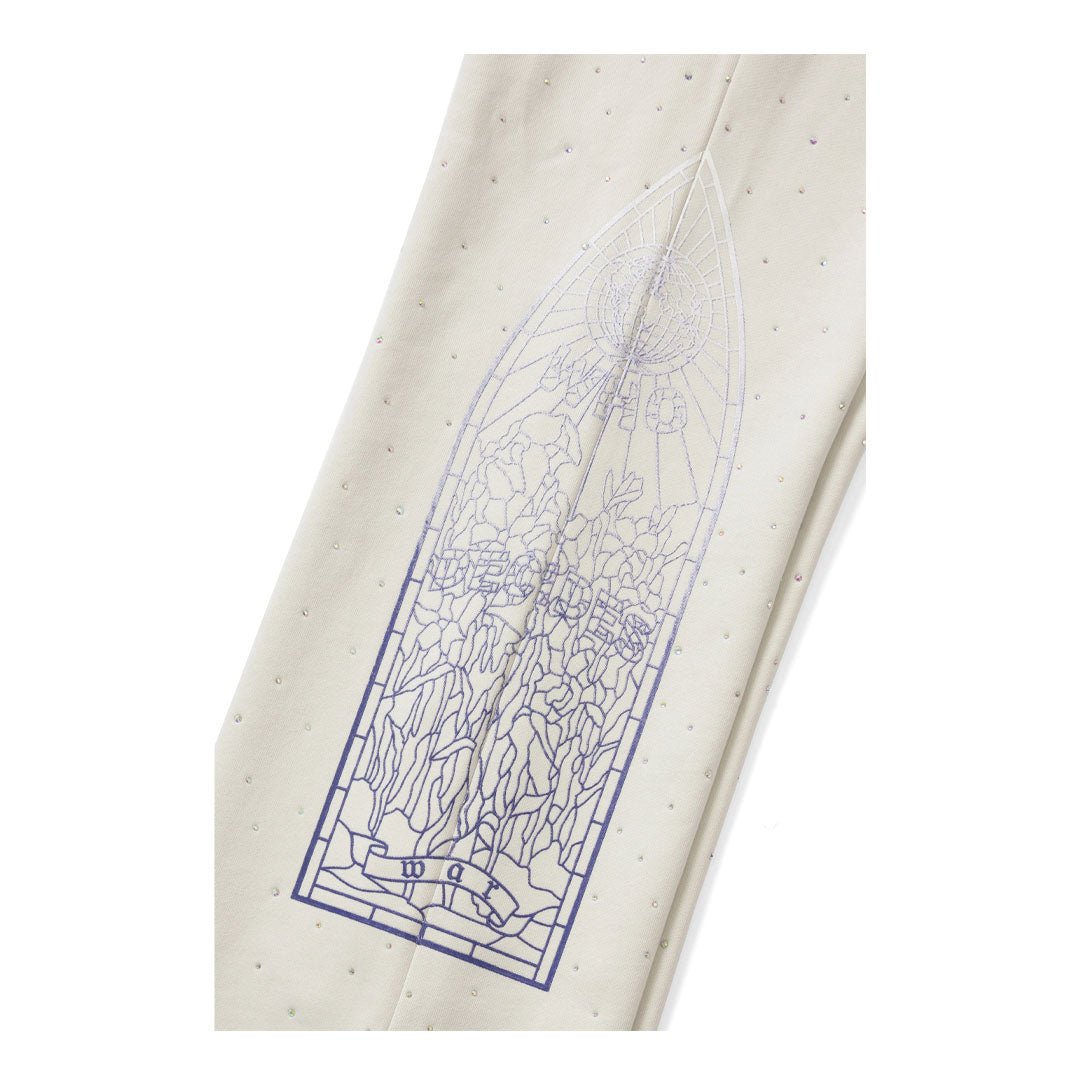 Who Decides War Rhinestone Sweatpants Silver by Who Decides War - NWAHype 1 for streetwear Pants in USA