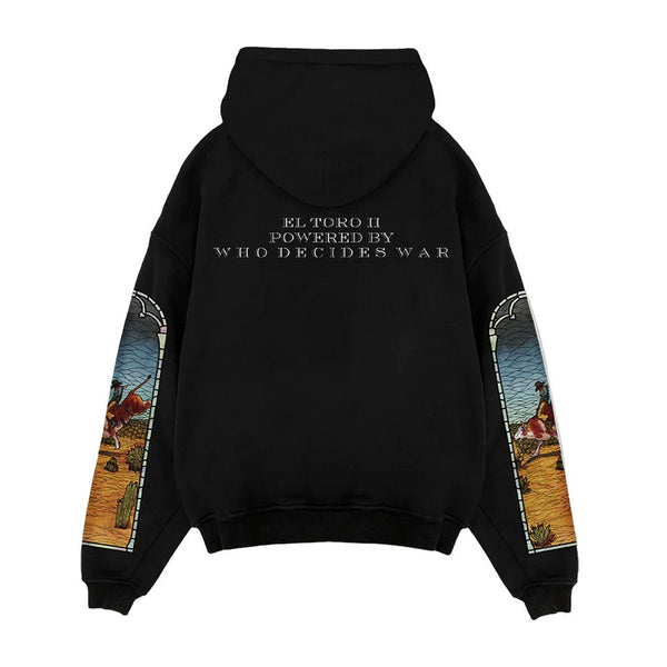 Who Decides War x EST Gee Stained Glass Hoodie Black by Who Decides War - NWAHYPE No.1 for streetwear Hoodies in USA