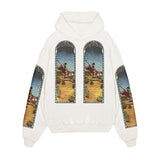 Who Decides War x EST Gee Stained Glass Hoodie White by Who Decides War - NWAHype No.1 for streetwear Hoodies in USA
