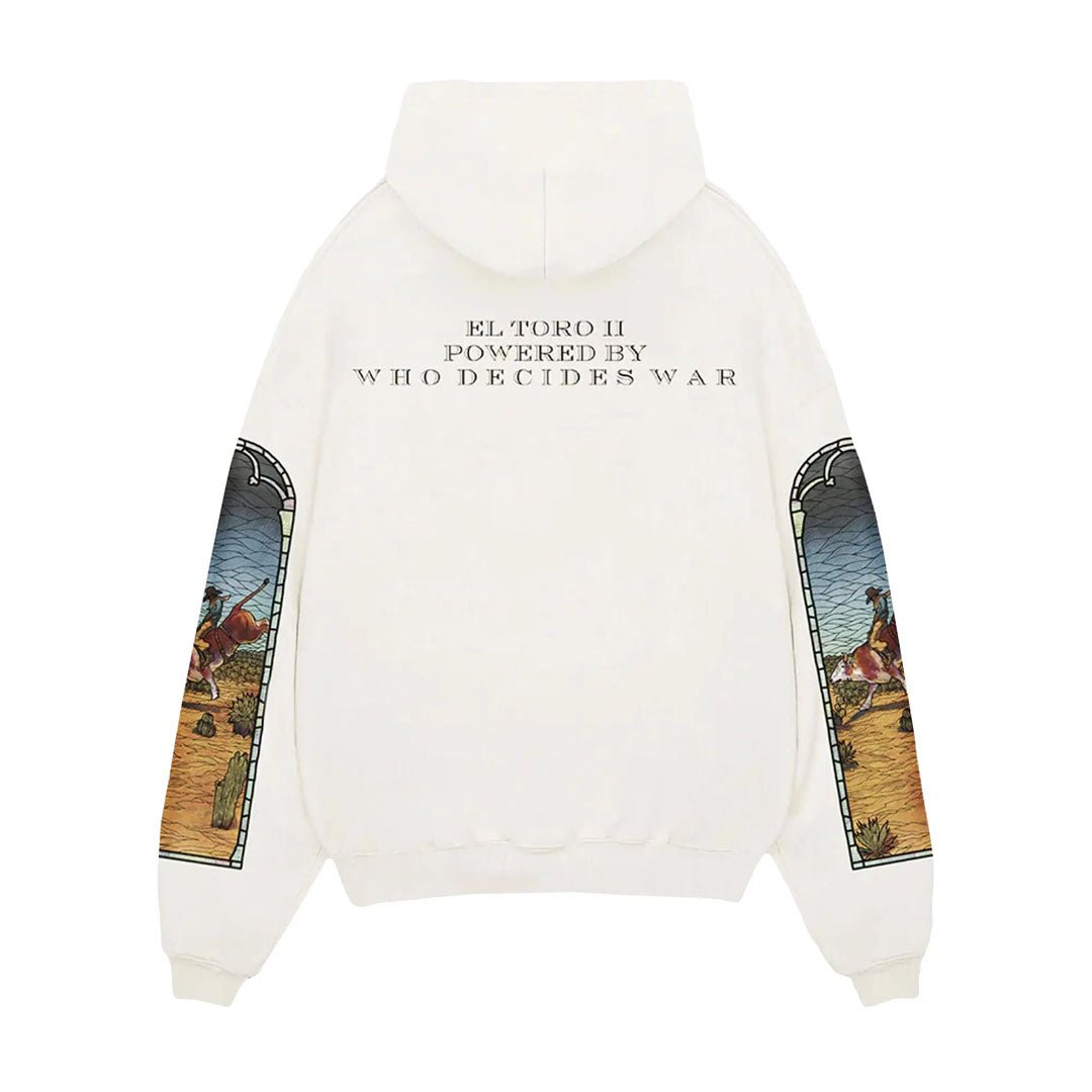 Who Decides War x EST Gee Stained Glass Hoodie White by Who Decides War - NWAHype No.1 for streetwear Hoodies in USA