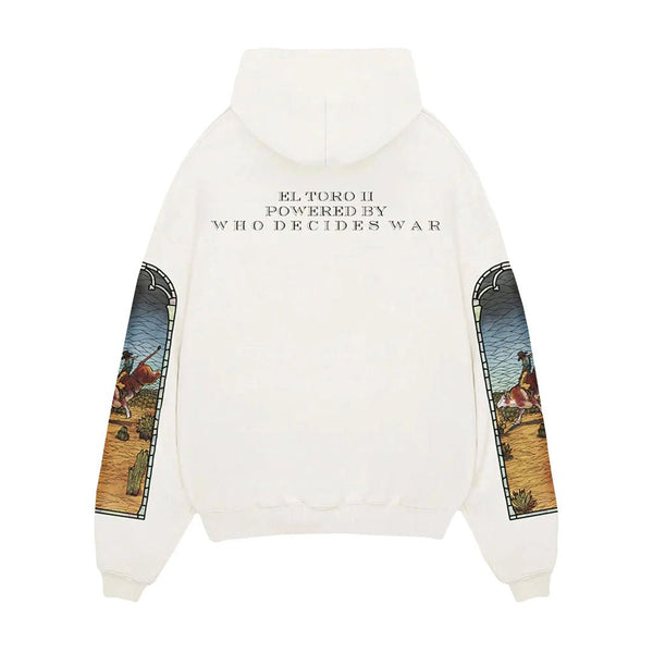 Who Decides War x EST Gee Stained Glass Hoodie White by Who Decides War - NWAHype No.1 for streetwear Hoodies in USA